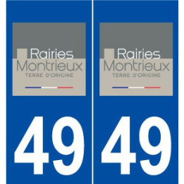 49 Rairies logo autocollant plaque stickers ville