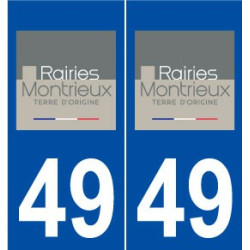 49 Rairies logo autocollant plaque stickers ville