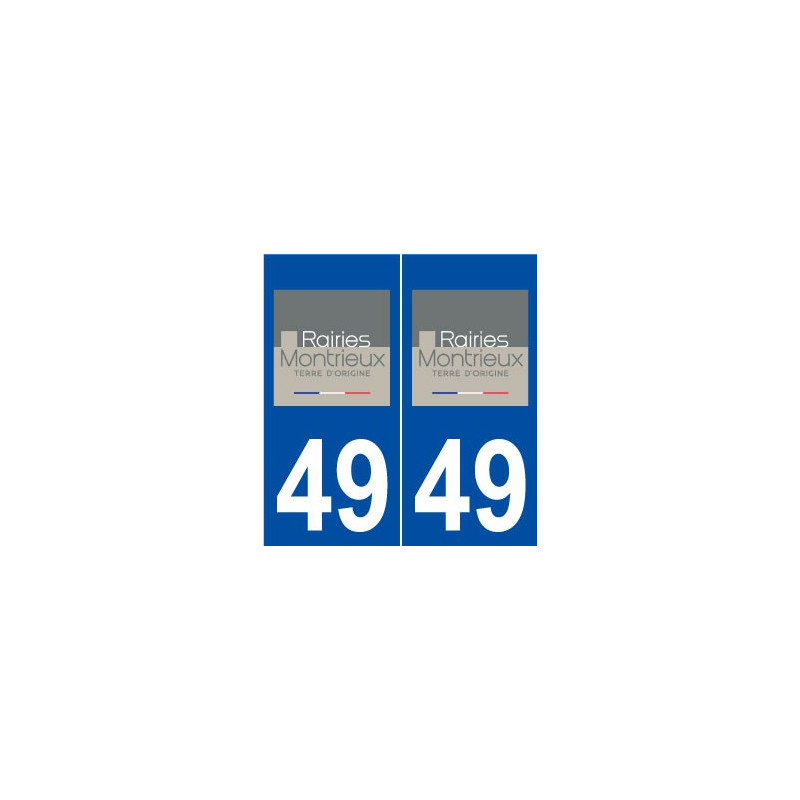 49 Rairies logo autocollant plaque stickers ville