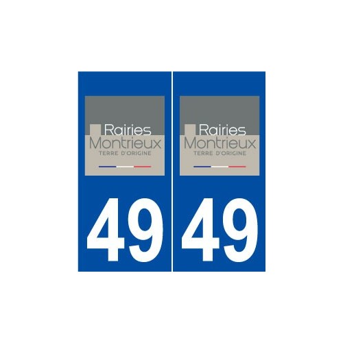 49 Rairies logo autocollant plaque stickers ville