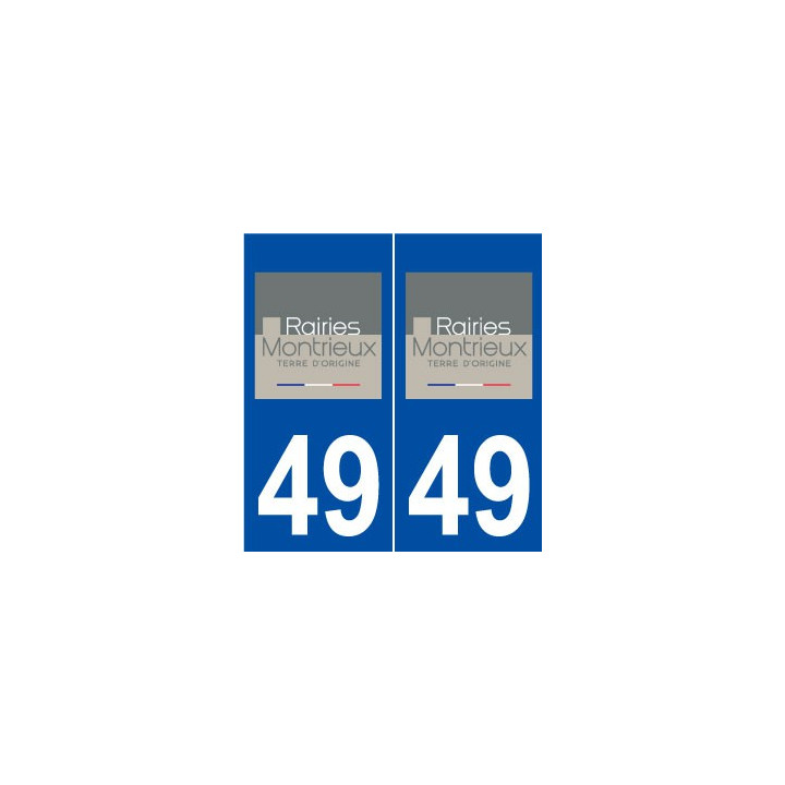 49 Rairies logo autocollant plaque stickers ville