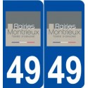 49 Rairies logo autocollant plaque stickers ville