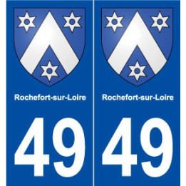 49 Rochefort-sur-Loire blason autocollant plaque stickers ville