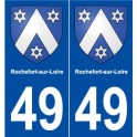 49 Rochefort-sur-Loire blason autocollant plaque stickers ville
