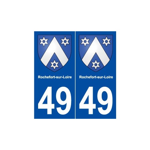 49 Rochefort-sur-Loire blason autocollant plaque stickers ville