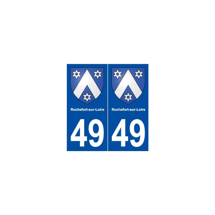 49 Rochefort-sur-Loire blason autocollant plaque stickers ville