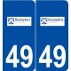 49 Rochefort-sur-Loire logo autocollant plaque stickers ville