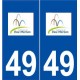 49 Rou-Marson logo autocollant plaque stickers ville