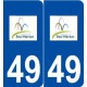 49 Rou-Marson logo autocollant plaque stickers ville