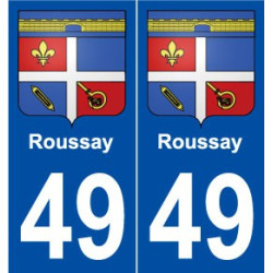 49 Roussay blason autocollant plaque stickers ville