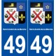 49 Saint-André-de-la-Marche blason autocollant plaque stickers ville