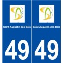 49 Saint-Augustin-des-Bois logo autocollant plaque stickers ville