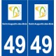 49 Saint-Augustin-des-Bois logo autocollant plaque stickers ville