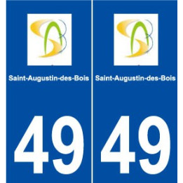 49 Saint-Augustin-des-Bois logo autocollant plaque stickers ville
