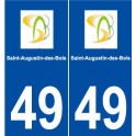 49 Saint-Augustin-des-Bois logo autocollant plaque stickers ville