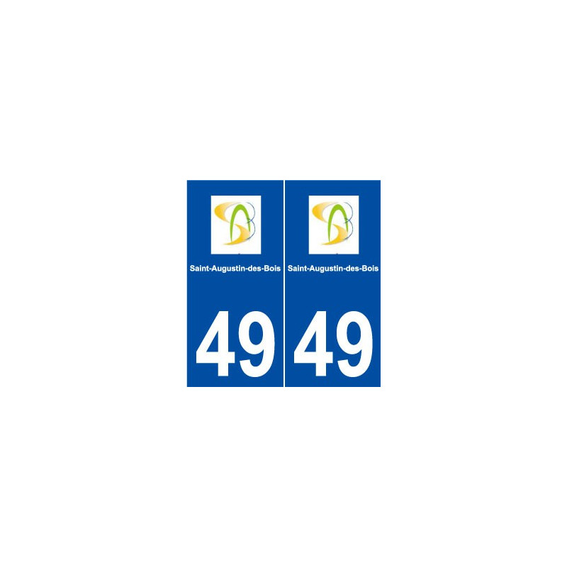 49 Saint-Augustin-des-Bois logo autocollant plaque stickers ville