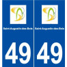 49 Saint-Augustin-des-Bois logo autocollant plaque stickers ville