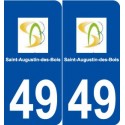 49 Saint-Augustin-des-Bois logo autocollant plaque stickers ville