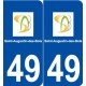 49 Saint-Augustin-des-Bois logo autocollant plaque stickers ville