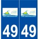 49 Saint-Christophe-du-Bois logo autocollant plaque stickers ville
