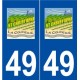 49 Saint-Christophe-la-Couperie logo autocollant plaque stickers ville