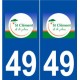49 Saint-Clément-de-la-Place logo autocollant plaque stickers ville