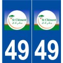 49 Saint-Clément-de-la-Place logo autocollant plaque stickers ville