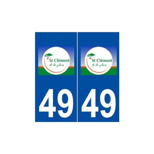 49 Saint-Clément-de-la-Place logo autocollant plaque stickers ville