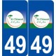 49 Saint-Clément-de-la-Place logo autocollant plaque stickers ville