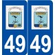 49 Saint-Clément-des-Levées logo autocollant plaque stickers ville