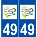 49 Saint-Crespin-sur-Moine logo autocollant plaque stickers ville