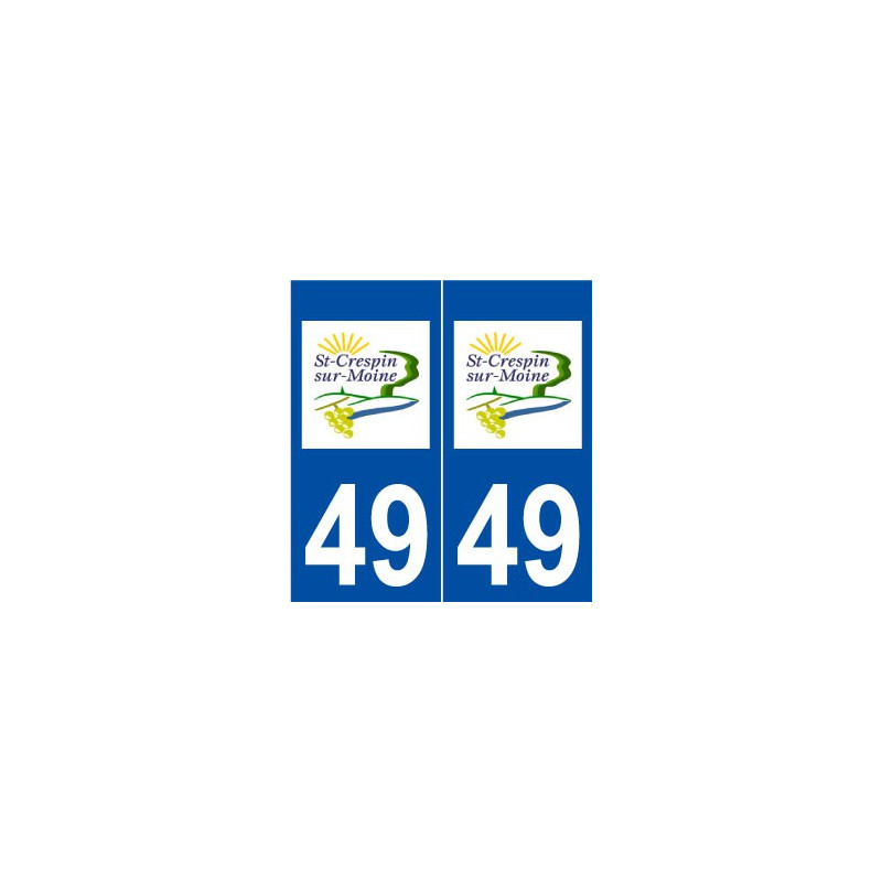 49 Saint-Crespin-sur-Moine logo autocollant plaque stickers ville