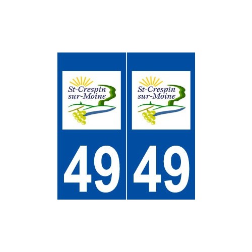 49 Saint-Crespin-sur-Moine logo autocollant plaque stickers ville