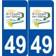 49 Saint-Crespin-sur-Moine logo autocollant plaque stickers ville