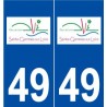 49 Sainte-Gemmes-sur-Loire logo autocollant plaque stickers ville