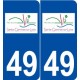 49 Sainte-Gemmes-sur-Loire logo autocollant plaque stickers ville