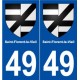 49 Saint-Florent-le-Vieil blason autocollant plaque stickers ville