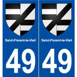 49 Saint-Florent-le-Vieil blason autocollant plaque stickers ville