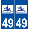 49 Saint-Florent-le-Vieil logo autocollant plaque stickers ville