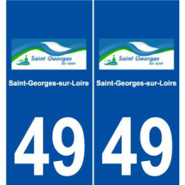 49 Saint-Georges-sur-Loire logo autocollant plaque stickers ville