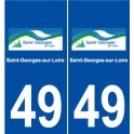 49 Saint-Georges-sur-Loire logo autocollant plaque stickers ville