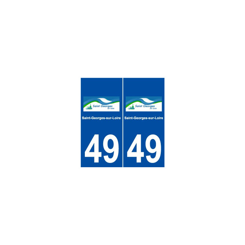 49 Saint-Georges-sur-Loire logo autocollant plaque stickers ville