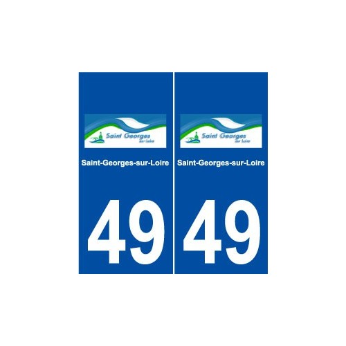 49 Saint-Georges-sur-Loire logo autocollant plaque stickers ville