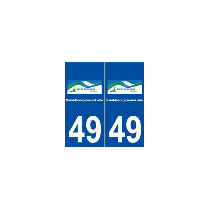 49 Saint-Georges-sur-Loire logo autocollant plaque stickers ville