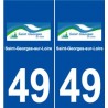 49 Saint-Georges-sur-Loire logo autocollant plaque stickers ville