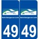 49 Saint-Georges-sur-Loire logo autocollant plaque stickers ville