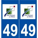 49 Saint-Germain-sur-Moine logo autocollant plaque stickers ville