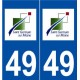 49 Saint-Germain-sur-Moine logo autocollant plaque stickers ville