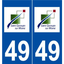 49 Saint-Germain-sur-Moine logo autocollant plaque stickers ville