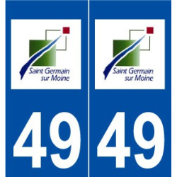 49 Saint-Germain-sur-Moine logo autocollant plaque stickers ville